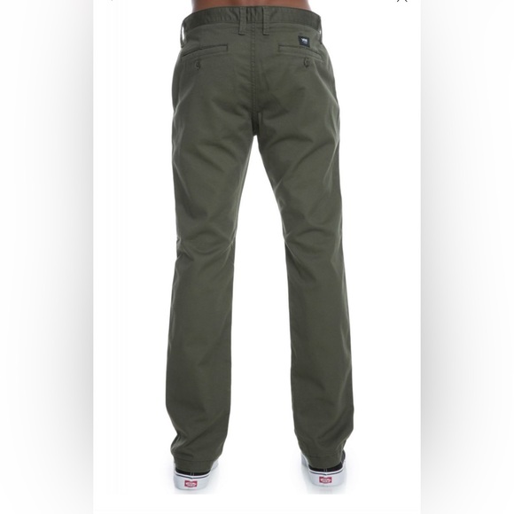 VANS The Authentic Chino Stretch Pants - dark green - size 29 - Picture 2 of 11